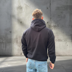 Sort Oversized Hoodie – Progress is the Uniform | Vivex Streetwear