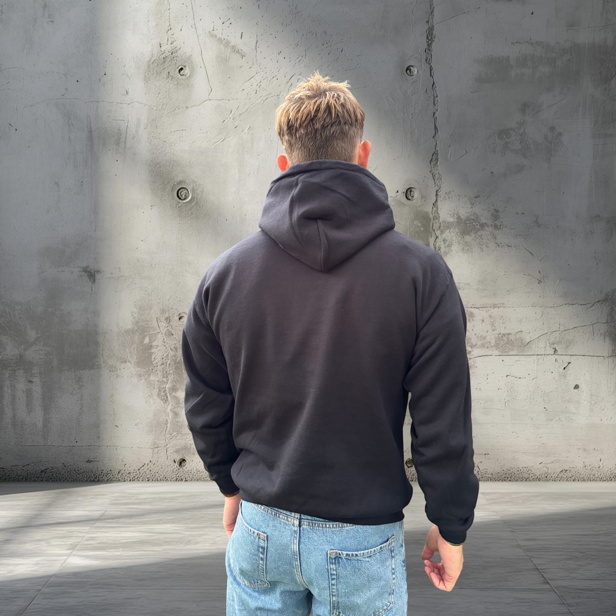 Sort Oversized Hoodie – Progress is the Uniform | Vivex Streetwear