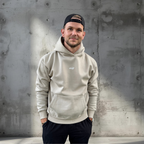 Beige Oversized Hoodie – Jump In | Unisex Streetwear fra Vivex