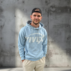Sky Blue Hoodie – Vivex | Bæredygtig Unisex Hættetrøje i Regular Fit
